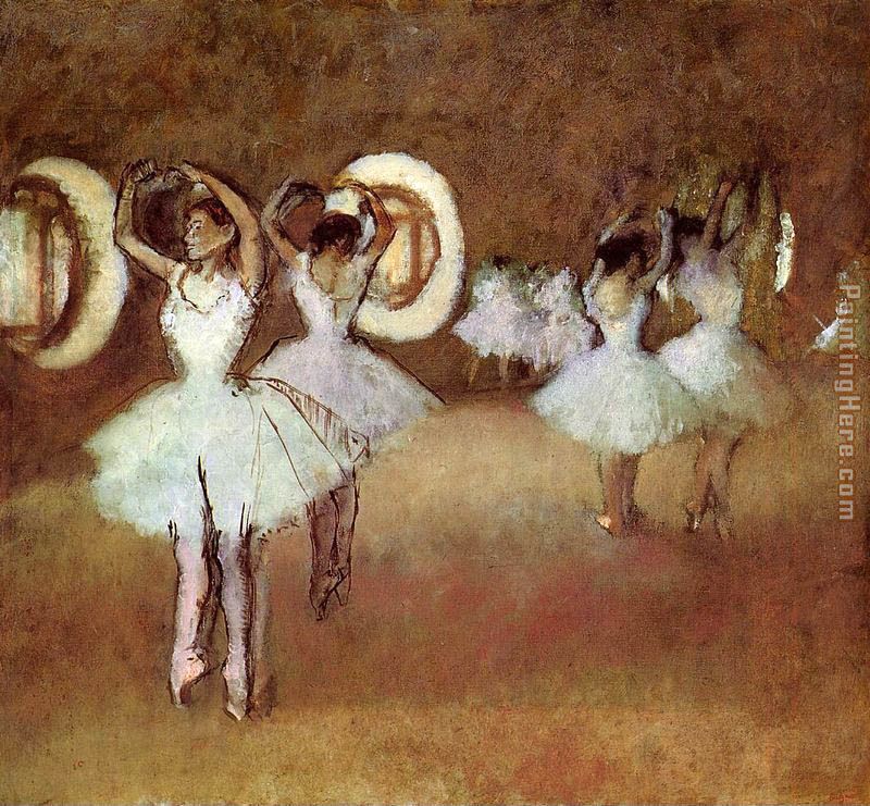 Dance Rehearsal in theStudio of the Opera painting - Edgar Degas Dance Rehearsal in theStudio of the Opera art painting